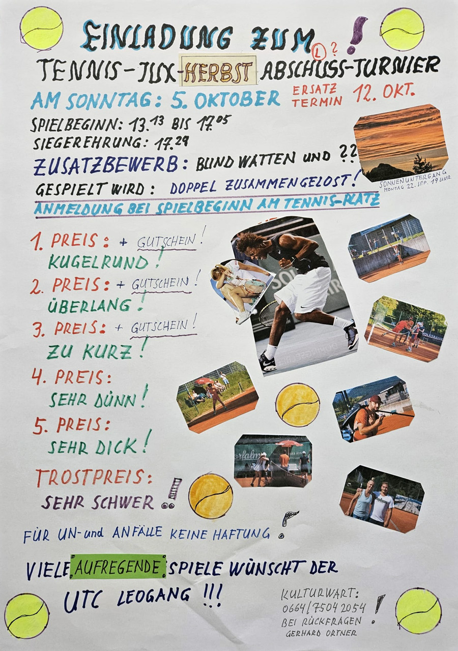 Einladung Juxturnier 2025